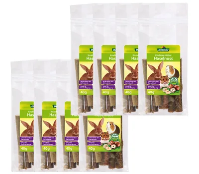 Produktbild von Dehner Nagersnack, Knabberholz Haselnuss, 8 x 40 g (320 g)