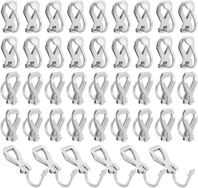 Obrázok produktu pre náušnicový konvertor 50 kusov, nehrdzavejúca oceľ, 12 x 6 x 8 mm, pre výrobu šperkov