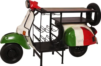 Produktbild von SIT Möbel Stehtisch aus einem recyceltem Roller | B170 x T105 x H66 cm | 01054-51 |Serie THIS & THAT