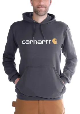 Obrázok produktu pre Carhartt Signature Logo Midweight Hoodie Farba: Dark Grey/White, Veľkosť: L