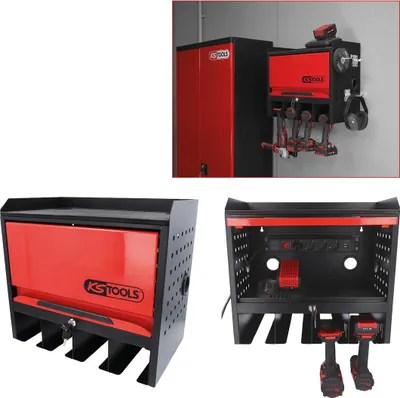 Productafbeelding van KS TOOLS gereedschapskast 515.6901, afmetingen: 480,0 mm (hoogte), 438 mm (breedte), 239 mm (diepte), materiaal: staalplaat, gewicht: 9850 g