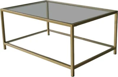 Produktbild von Diphda Couchtisch Gold 90x60x40 cm, ein Fach