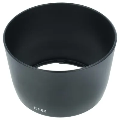 Produktbild von vhbw Gegenlichtblende Ersatz für Canon ET-60 für 58mm Objektiv, Schwarz, Kunststoff, Rund, 8,6 cm