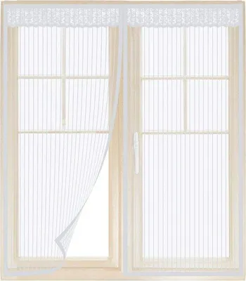 Obrázok produktu pre Magnetická sieťka na okno 100 x 140 cm, biela, proti hmyzu