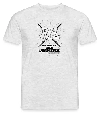 Produktbild von Spreadshirt Das Wars | Abschied Vermissen | Deine Kollegen Job Männer T-Shirt, XXL, Grau meliert