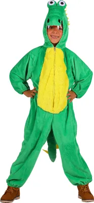 Produktbild von T3336-116-128 grün Kinder Mädchen Junge Krokodil Kostüm Gr. 116-128