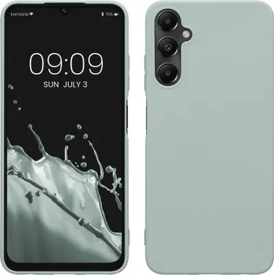 Obrázok produktu pre kwmobile kryt kompatibilný s puzdrom Samsung Galaxy A05s - mäkké TPU silikónové puzdro - kryt vhodný na bezdrôtové nabíjanie - Cool Mint