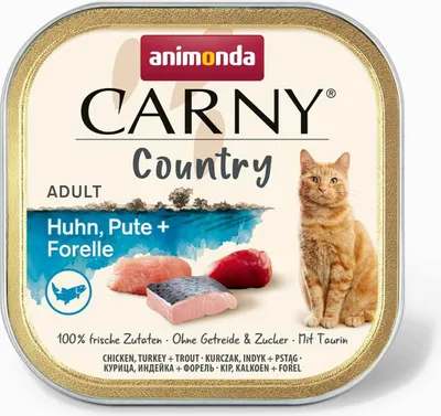 Obrázok produktu pre animonda Carny 83845, Dospelý, Akékoľvek plemeno, Pstruh, Turecko, 100 g, Bez obilnín, Neobsahuje sóju