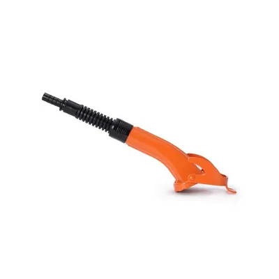 Produktbild von Oxid7 by BW Ausgießer für Kraftstoffkanister Metall Benzinkanister 5 / 10 / 20 Liter - Flex Standard mit Halterung für 10 / 20 Liter Kanister - Gelb - RAL 1018