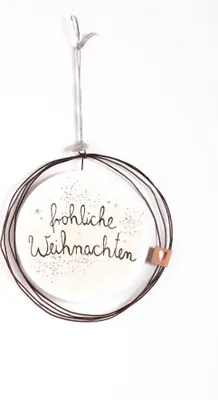 Produktbild von Winterzauberornament "Fröhliche Weihnachten"