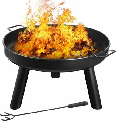 Immagine prodotto di Focolare Ø60 cm con maniglie, metallo, terrazza, giardino, riscaldamento, barbecue