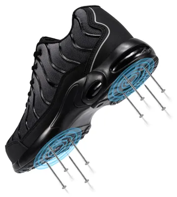 Imagen del producto de Zapatos de seguridad con puntera de acero, talla 42.5, ligeros, para protección laboral