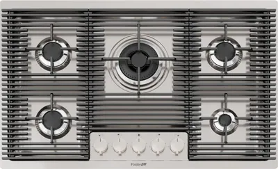 Produktbild von Foster Milanello 5F, Gebürsteter Stahl, Integriert, 80 cm, Gaskochfeld, Edelstahl, 5 Zone(n)