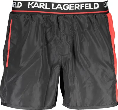 Image de KARL LAGERFELD BEACHWEAR Maillot de bain homme textile noir SF10363 - Taille : M