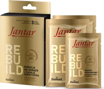 Produktbild von FARMONA Jantar Wärmekur mit Amber-Essenz für trockenes und sprödes Haar 20 ml + 20 ml + 10 ml