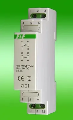 Obrázek produktu pro Spínané napájecí zdroje 230V AC v 24V DC 12W ZI-21 F&F