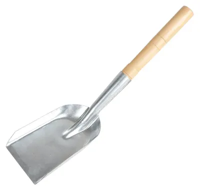 Image de BURI Pelle à main galvanisée Pelle à cendres Pelle à charbon Pelle à métal Pelle de jardin