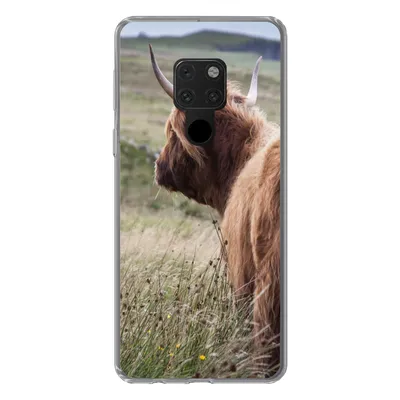 Produktbild von MuchoWow® Handyhülle Schutzhülle Hülle für Huawei P40 Lite Schottische Highlander - Natur - Meer Silikon Softcase Handy Hülle - Handy