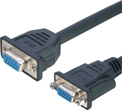Produktbild von Lyndahl LKPK009 VGA Adapterkabel f. Frontplattenmontage (2x Buchse), 0,2m