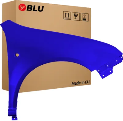 Produktbild von BLU Kotflügel Passend für Skoda Fabia I (6Y) 4590 Rechts Blau DynamicBlau | 1999-2007 | Vorderseite Vorne | Lackiert | Einbaufertig