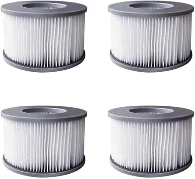 Produktbild von 4 x Whirlpool-Filter für MSpa, aufblasbare Pools, Kartuschenfilter, verbesserte Version, geeignet für MSpa und alle aktuellen Whirlpools, Anwendung: Whirlpool, Aufblasbarer Pool