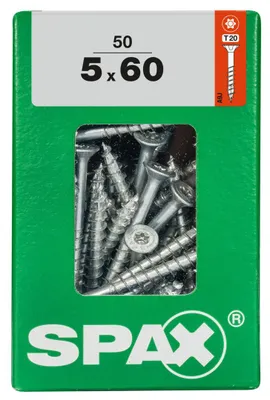 Produktbild von Spax Universalschrauben 5.0 x 60 mm TX 20 - 50 Stk.