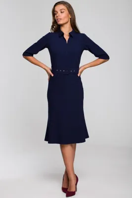 Produktbild von Stylove Midikleid für Frauen Dechtegau S231 dunkelblau M