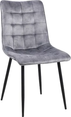 Produktbild von KAWOLA Stuhl CLARA Esszimmerstuhl Velvet grau