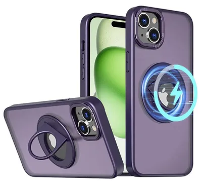 Immagine prodotto di Techsuit MagSafe Ghost Holder Custodia protettiva per - iPhone 15 Plus - Viola opaco