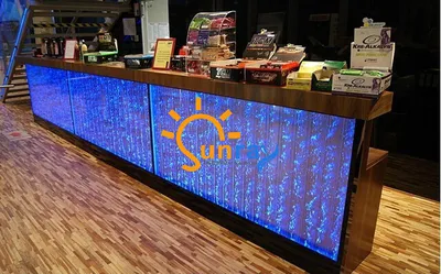Obrázok produktu pre Pultová polica Bar Vodná stena Stĺp Osvetlené vodné steny Bar Pultová polica Nábytok