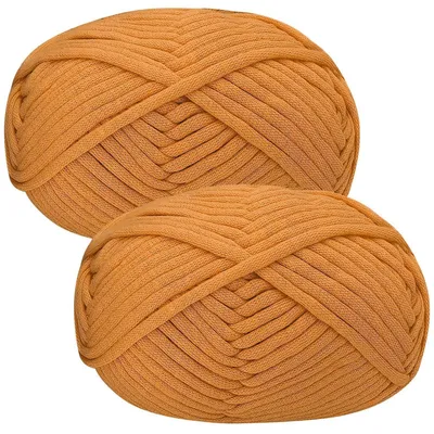 Produktbild von Häkelgarn Baumwolle-Nylon-Mischung 2 x 50g Blassorange Dick