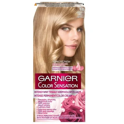 Zdjęcie produktu dla Garnier Color Sensation Krem koloryzujący 8.0 Świetlisty Jasny Blond