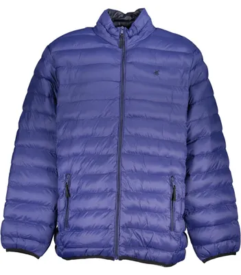 Produktbild von Übergroße Herrenjacke Blau - Stylisch mit Stickerei & Logodetail