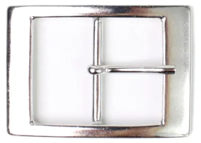 Produktbild von FRONHOFER klassische Gürtelschnalle silber, Dornschnalle, rechteckig, 4 cm