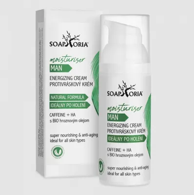 Produktbild von Soaphoria Erfrischende & geschmeidig machende Anti-Falten-Creme für Männer 50 ml