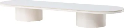 Produktbild von FURNLUX Couchtisch Narvik Beige Und Grau 60cm / Hauptfarbe: Beige / Abmessungen: 60 x 190 x 25 cm