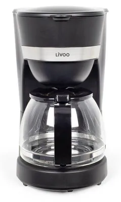 Produktbild von Elektrische Kaffeemaschine – LIVOO – DOD200N – 750 W – 1,25 l – 10 bis 12 Tassen – Schwarz