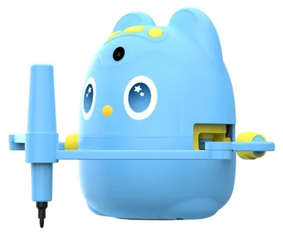 Produktbild von Zimilo Intelligenter Malroboter für Kinder, Interaktiver Zeichenroboter mit KI-Sprachführung, Automatische Lernmaschine Spielzeug Geschenk, Blau
