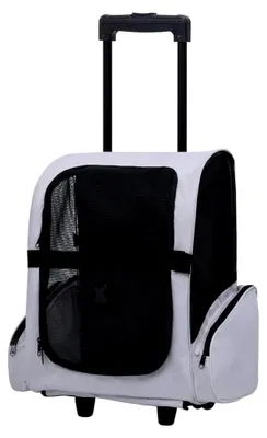 Produktbild von Faltbarer Trolley für Haustiere 3-in-1 Grau