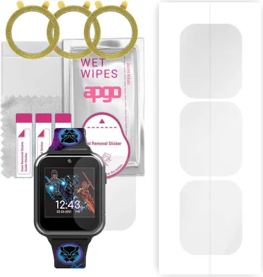 Produktbild von apgo 3 Stück Schutzfolie, klar, kompatibel mit Accutime AVG4608AZ Smartwatch, Hydrogel Displayschutzfolie mit Positionierhilfe, Displayfolie, robust und kratzfest