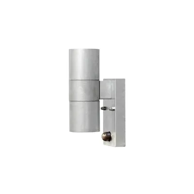 Productafbeelding van Wandspot Modena Up - Down zinkgrijs met bewegingsmelder