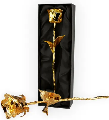 Vergoldete Rose 24 Karat – Luxusbox – 30 cm
