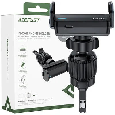Produktbild von Acefast Auto-Automatik-Telefonhalterung am Lüftungsgitter schwarz (D9 schwarz)