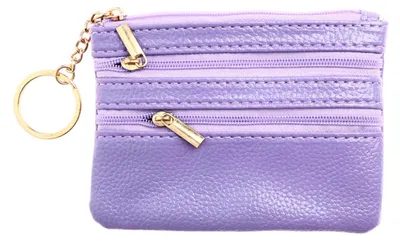 Produktbild von Münzbeutel Für Frauen 1 Stück, Lila Kleiner Portemonnaie Mit Kartenfach Und Münztasche Für Alltag