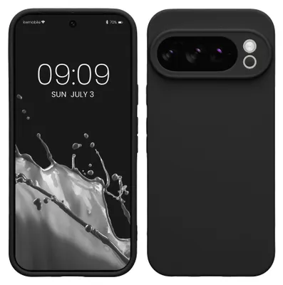 Produktbild von kwmobile Handyhülle für Google Pixel 10 Pro Hülle - weiches Handy Silikon Case - Schutzhülle Cover - Schwarz matt
