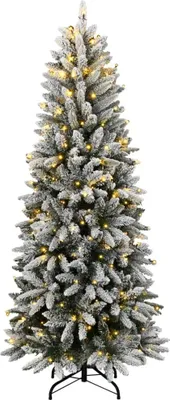 Obrázok produktu pre vidaXL Umelý vianočný stromček so snehom 300 LED diód 180 cm