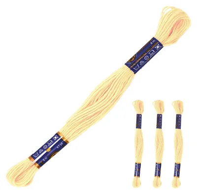 Produktbild von 3 Docken Stickgarn je ca. 8m Sticktwist 100% Baumwolle Stickerei verschiedene Farbwahl, Farbe :1132 hellgelbgrün