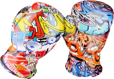 Image de Gilde Dekoobjekt, Boxhandschuh, "Street Art", Graffiti, Kunstharz, mehrfarbig, VE 2, L. 11 cm, B. 26 cm, H. 17 cm 37623 4063387376232