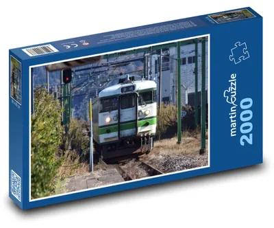 Zdjęcie produktu dla Puzzle 2000 Dworzec kolejowy - pociąg, tory - martinpuzzle