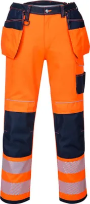 Productafbeelding van Portwest T501 PW3 Veiligheidspantalon Oranje/Zwart, maat 28